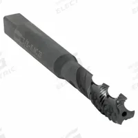 CLEVELAND Spiral Flute Tap: 3/8"-16 UNC, 2B, 3 Flute, Semi-Bottoming Chamfer, Black Oxide Cobalt (MPN C98118)