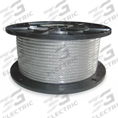 APPROVED VENDOR Wire Rope: Galvanized Steel, 7 x 7, 1,220 lb Working Load Limit, 500 ft Overall Lg (MPN 2TAC7). Key specifications — End Type: Plain; Brand: APPROVED VENDOR.