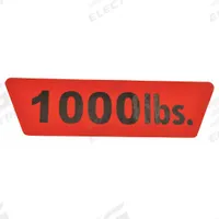 DAYTON Capacity Label: Electric Chain Hoists, 1,000 lb Compatible Load Capacity, MHGXEC61GGS. Key specifications — Manufacturer Part Number: MHGXEC61GGS; Compatible Manufacturer Model Number: 2XY32.