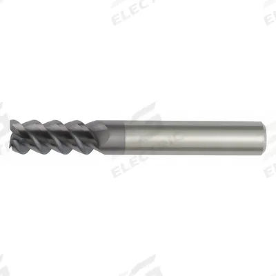 WIDIA HANITA Square End Mill: Carbide, TiAlN Coated, 3 Flute, 4 mm Mill Dia, 11 mm LOC - Carbide Square End Mills for Steel & Cast Iron