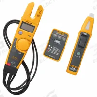 FLUKE Digital Multimeter Clamp On Kit: Circuit Breaker Finder/Clamp Meter/Volt Tester, CAT III 600V (MPN FLK-BK120-T5-600). Key specifications — Clamp Meter Instrument Count: 600; Brand: FLUKE; Testing Function_Filter: DC Voltage; DC Voltage.