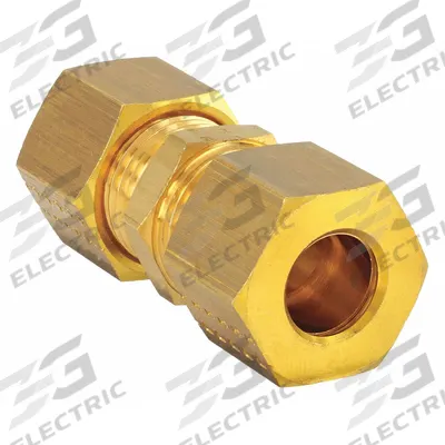 LEGRIS Compression Fitting Union: 10 mm OD x 10 mm OD Fitting Size, Compression x Compression - Standard Sleeve Brass Compression Fittings