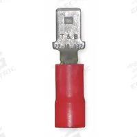 STA-KON Wire Disconnect: Male Tab, Red, Vinyl, Partial Coverage, 22 AWG – 18 AWG Wire Size (MPN 18RAD-187). Key specifications — attr1307035: STA-KON; attr1307036: 18RAD-187.