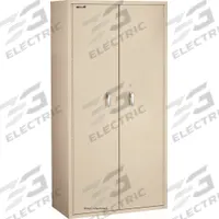 FIREKING Fire-Rated Storage Cabinet: Parchment, Gypsum, 72 in Overall Ht, 36 in Overall Wd, 2 Doors (MPN CF7236-DPA). Key specifications — Material: Gypsum; Brand: FIREKING; Color: Parchment; Locking: Yes.