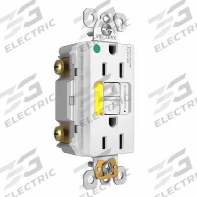 LEGRAND GFCI: Hospital Grade, Duplex, 5-15R, White, GFCI, 125V AC, 15 A - General Purpose Receptacles