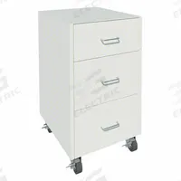 Mobile Cabinet: 32 1/8 in Overall Ht, 22 in Overall Dp, 18 in Overall Wd, Steel, 3 Drawers, 0 Doors (MPN GRJTP1021-18-2). Key specifications — Product Type: Mobile Cabinet; Brand: INSTOCK; Material: Steel; Cabinet Type: Mobile Cabinets.