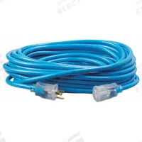 SOUTHWIRE Extension Cord: Outdoor Use, 50 ft Lg, Outlet, 5-15P, 12/3, SJTW, Blue, Single Connector (MPN 2578SW000H). Key specifications — Brand: SOUTHWIRE; Temperature Rating: -40° to 140°F; NEMA Plug Configuration: 5-15P.