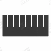 AKRO-MILS Divider: 9 5/8 in x 4 1/2 in, Black, For 6 1/2 in Bin Wd, Plastic, Long Side (MPN 42105). Key specifications — ESD Conductive: Not Electrostatic Discharge Conductive; Brand: AKRO-MILS; Material: Plastic; Compatible Manufacturer Model Number: 33105.