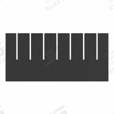 AKRO-MILS Divider: 9 5/8 in x 4 1/2 in, Black, For 6 1/2 in Bin Wd, Plastic - Standard Divider Box Dividers