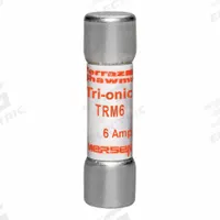 MERSEN Fuse: TRM Series, Midget, Time-Delay, 6 A, 250 V AC, 13/32 in x 1 1/2 in, Non-Indicating (MPN TRM6). Key specifications — Series: TRM; Brand: MERSEN.