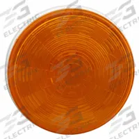 GROTE Stop/Turn/Tail Light: LED, Turn Signal Light, Amber, Round, 4 5/16 in Overall Dia, Pigtail (MPN 54343). Key specifications — Standards: FMVSS 108; Electrical Connection: Pigtail; Brand: GROTE; Installation Type: Permanent; Lens Color: Amber; Mount Type: Grommet; Lighting Technology: LED; Light Type: Turn Signal Light.
