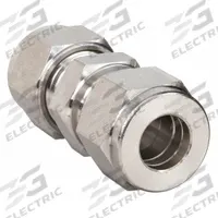 HAM-LET Compression Fitting Union: 6 mm OD x 6 mm OD Fitting Size, Compression x Compression (MPN 762L-SS-6MM). Key specifications — Compatible Fitting Brands: Swagelok; Brand: HAM-LET.
