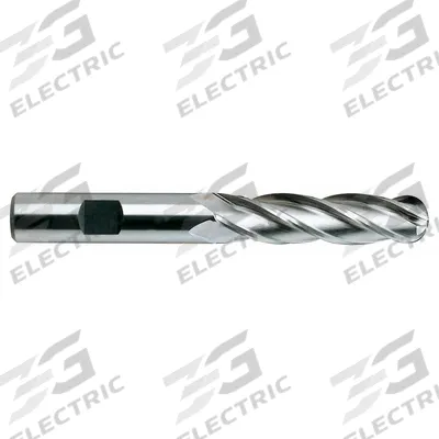 YG-1 Ball End Mill: Cobalt, TiCN Coated, 4 Flute, 1/2" Mill Dia, 2" LOC, 4" OAL (MPN 44321CC) - General Purpose Cobalt Ball End Mills