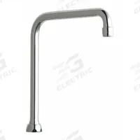 CHICAGO FAUCETS Spout: Spout, Arc, Swivel Spout, Brass, Polished Chrome, 1.5 gpm Flow Rate, Aerated (MPN HA8AE35JKABCP). Key specifications — Product Type: Spout; Spout Style: Swivel; Body Material: Brass; Color/Finish: Polished Chrome; Brand: CHICAGO FAUCETS.