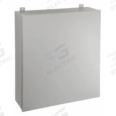 WIEGMANN Enclosure: Steel, 30 in x 20 in x 9 in, NEMA 12/13, Solid Cover - Steel Dust-Tight Enclosures