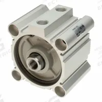 SMC Compact Cylinder: 80 mm Bore Dia, 25 mm Stroke Lg, Tapped Hole Mounting, Aluminum, 3/8 in BSPP (MPN CDQ2B80TF-25DZ). Key specifications — attr946022: Tapped Hole; attr946024: Single Rod; attr946038: CQ2; attr1123057: Rotating Rod; attr945997: SMC.