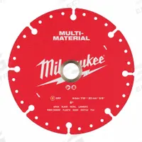 MILWAUKEE Diamond Saw Blade: Masonry/Metal/Plastic/Tile, 5 in Blade Dia., 5/8 in_7/8 in Arbor Size (MPN 49-93-9605). Key specifications — attr1097734: Dry; attr1097738: Assortment; attr1097751: MILWAUKEE.