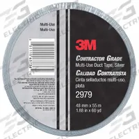 3M Duct Tape: Light Duty, Gray, 2 in Wd, 60 yd Lg, 7.4 mil Thick, 2979, Polyethylene Coated Cloth. Key specifications — Backing Material: Polyethylene Coated Cloth; Series: 2979.
