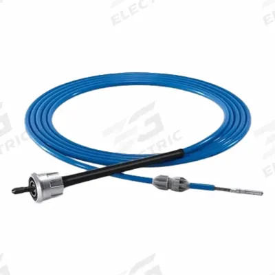 GOODWAY Flexible Shaft: 7/16 in to 1/2 in, Female Quick, 824X23 - Shafts for Heat Exchanger Cleaning Equipment