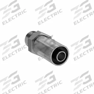 PARKER Hydraulic Crimp Fitting: Steel x Steel, Straight, -8 For Hose Dash Size - Parker Crimp Hydraulic Hose Fittings with BSPP Connection