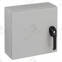 WIEGMANN Enclosure: Steel, 16 in x 16 in x 6 in, NEMA 12/13/3R/4, Solid Cover, Hinged, Painted (MPN N4121616061PTC). Key specifications — Closure Method: Padlock Hasp; Brand: WIEGMANN; Knockouts: Not Included.