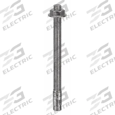 MKT FASTENING Wedge Anchor: 5 in Overall Lg, 3/8 in Dia, 3/8"-16 Thread Size, 4 in Thread Lg - 18-8 Stainless Steel Wedge Anchors
