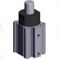 SMC Stopper Air Cylinder: 50 mm Bore Dia, 30 mm Stroke Lg, Both Ends Tapped Mounting, Round Bar (MPN RSDQA50-30DZ). Key specifications — attr945842: SMC; attr1110781: Round Bar; attr945867: Both Ends Tapped.