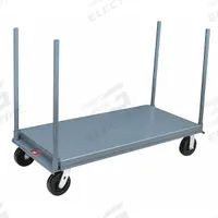 JAMCO Platform Truck: 2,000 lb, 48 in L x 30 in W x 10 in H Deck, Solid, 12 ga Deck, Phenolic, Std (MPN PD348P600GP). Key specifications — Side Panel Type: No Side Panels; Brand: JAMCO; Color: Gray; Caster/Wheel Configuration: (2) Rigid.