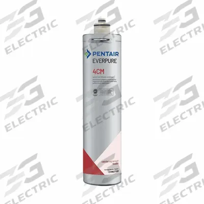 EVERPURE Water Filter Cartridge: 0.5 gpm, 14 1/2 in Overall Ht, 3 1/4 in Overall Dia - Quick-Connect Water Filters for Reverse Osmosis System