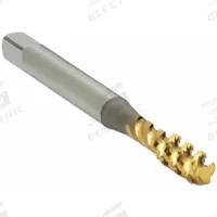 OSG Spiral Flute Tap: M4x0.7 Metric, 6H, 3 Flute, Bottoming Chamfer, TiN Coated High Speed Steel (MPN 2988105)