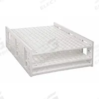 Tube Rack: 10 1/2 in Overall Wd, 3 1/2 in Overall Ht, 26 1/2 in Overall Lg, Polypropylene, White (MPN 120112). Key specifications — Material: Polypropylene; Mounting Location: Benchtop; Color: White; Product Type: Test Tube Rack; Total Holding Capacity: (432) Wells; Brand: HEATHROW SCIENTIFIC.