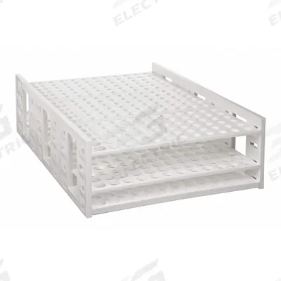 HEATHROW SCIENTIFIC Tube Rack: 10 1/2 in Overall Wd, 3 1/2 in Overall Ht, 26 1/2 in Overall Lg - Lab Storage Racks
