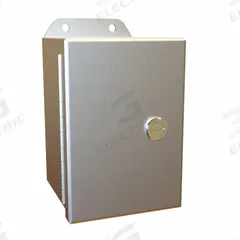 HAMMOND Electrical Enclosure: Aluminum, 6 in x 4 in x 4 in, NEMA 12/13/3R/4/4X, w/Panel, Solid Cover (MPN EJ644AL). Key specifications — Brand: HAMMOND; Closure Method: Latches; Enclosure Material: Aluminum; Knockouts: Not Included; Includes Inner Panel: with Inner Panel Included.
