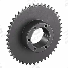 TSUBAKI Sprocket: For 50 Chain, 45 Teeth, 8.96 in Pitch Dia, 9.313 in Outside Dia, Steel (MPN 50Q45). Key specifications — attr85388: TSUBAKI; attr305233: Q1.
