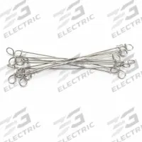 APPROVED VENDOR Bale Ties: Oiled, 16 ga Wire Gauge, 0.062 in Wire Dia, 6 in Lg, Stainless Steel, 304 (MPN 16SS3046-5M-AD1). Key specifications — Material: Stainless Steel; Number of Loops: Double Loop; Brand: APPROVED VENDOR; Stainless Steel Grade: 304.