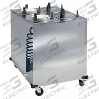 LAKESIDE Plate Dispenser Cart: Heated, 10 1/8 in Plate Size, 39 7/8 in Overall Ht, 32 in Overall Lg (MPN 6410). Key specifications — Manufacturer Part Number: 6410; NSF Certified: Yes; Caster Type: (2) w/Brake; Material: Stainless Steel; Color: Silver; Product Type: Plate Dispenser; Brand: LAKESIDE.
