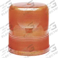 ECCO Replacement Lens: Round, Beacon Light, 6 in Ht - Vehicle Lighting, Polycarbonate, Amber (MPN R6070LA). Key specifications — Material: Polycarbonate; Compatible Light Type: Beacon Light; Brand: ECCO.