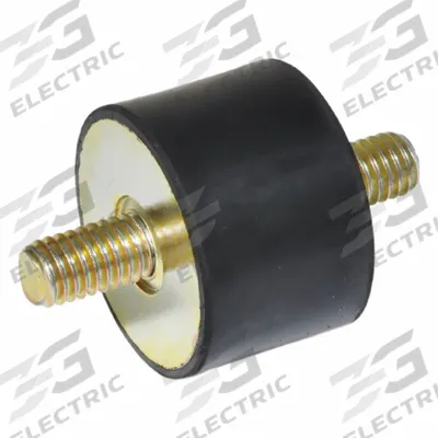 JW WINCO Vibration-Isolating Mount: Cylindrical, Natural Rubber - Male x Male Vibration-Isolating Mounts