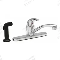 ZURN Low Arc Kitchen Faucet: AquaSpec®, Cast Brass, Centerset, Deck, 2 Mounting Holes, Chrome, Brass (MPN Z7872C-XL-SO). Key specifications — Series: AquaSpec®; Brand: ZURN.