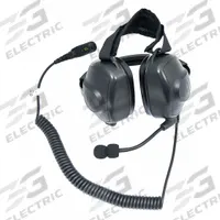MOTOROLA Heavy Duty Headset: Behind-the-Neck Earmuff, 24 dB NRR, Intrinsically Safe, Listen/Talk (MPN PMLN6853A). Key specifications — Cup Color: Black; Intrinsically Safe: Yes; Connection Type: Wired for APX Series; Compatible with Series: XPR; Two-Way Radio Communication Type - MERCH: Listen and Talk; Includes: Boom Mic; Brand: MOTOROLA; Foldable: No.