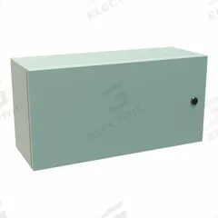 HAMMOND Electrical Enclosure: Steel, 12 in x 24 in x 8 in, NEMA 12/3R/4, Solid Cover, Hinged (MPN EN4SD12248GY). Key specifications — Closure Method: 1/4-Turn Latch; Brand: HAMMOND; Knockouts: Not Included.