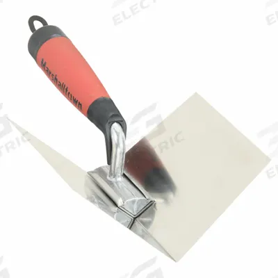 MARSHALLTOWN Inside Corner Trowel: Blade Mat. Stainless Steel, 5 in Blade Wd - Inside-Corner Drywall Trowels