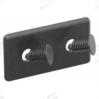 End Cap: 15 Series, Inch, 3 in x 3/16 in x 1 1/8 in, Black, ABS, Dust Cover, Matte, Double, 2 PK (MPN 2045-2). Key specifications — Finish: Matte; Product Type: End Cap; Material: ABS; Includes Fasteners: Yes; Manufacturer Part Number: 2045-2; Cover Type: Dust Cover; Brand: 80/20; System of Measurement: Inch.