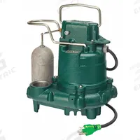 ZOELLER Submersible Sump Pump: 3/10 hp, 115V AC, 34 gpm Flow Rate @ 10' of Head, 1 1/2 in FNPT, Auto (MPN 63-0001). Key specifications