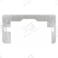 NVENT CADDY Wiring Device Retainer: Steel, Silver, 2.3 in Overall Wd, 4.25 in Overall Lg (MPN RLC). Key specifications — Brand: NVENT CADDY; Accessory Type: Device Leveler and Retainer; Color: Silver; Material: Steel.