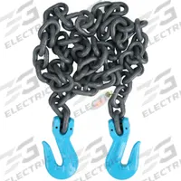 B/A PRODUCTS CO. Recovery Chain: 5/8 in Overall Hook Size, 100, 10 ft Overall Lg, Black, Steel (MPN G10-5810SGG). Key specifications — Material: Steel; Grade: 100; Hook Type: Cradle Grab; Attachment Style: Grab Hook; Color: Black; Brand: B/A PRODUCTS CO.; Equipment Color: Black.