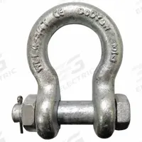 APPROVED VENDOR Anchor Shackle: Anchor Shackle, 9,500 lb Working Load Limit, Carbon Steel, Silver (MPN 55AY29). Key specifications — Body Color: Silver; Brand: APPROVED VENDOR.