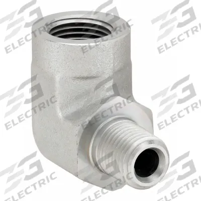 PARKER Metal Pipe Elbow: 1 in x 1 1/4 in, Male NPT Threaded x Female NPT Threaded - Threaded High-Pressure Pipe Fittings