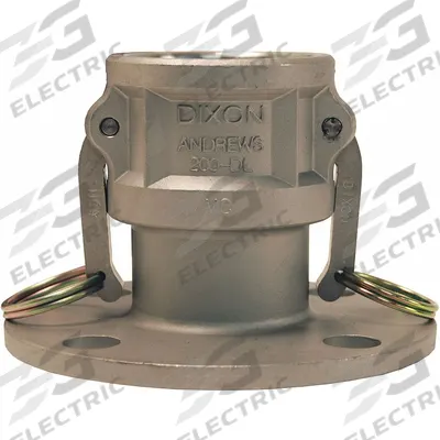 DIXON VALVE & COUPLING Cam and Groove Coupling: 6 in Coupling Size, 75 psi Max. Working Pressure @ 70 F - Type DL Stainless Steel Cam & Groove Fittings