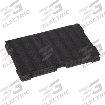MILWAUKEE PACKOUT Foam Insert: 13 1/4 in W x 1 3/4 in H x 23 7/16 in L, Foam, Black - PACKOUT Tool Storage Foam Inserts